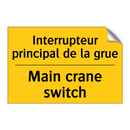 Interrupteur principal de la grue /.../ - Main crane switch