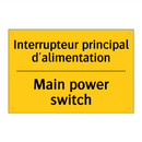 Interrupteur principal d'alimentation /.../ - Main power switch