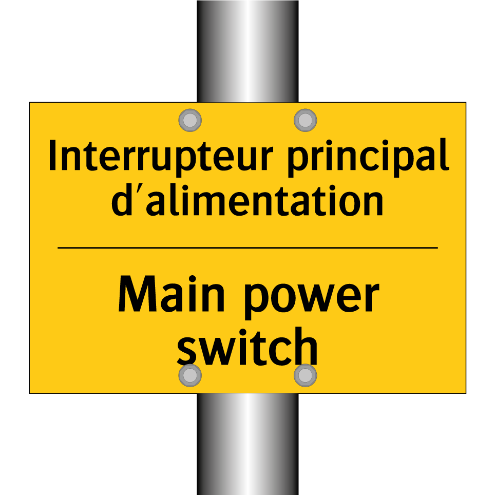 Interrupteur principal d'alimentation /.../ - Main power switch