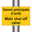Vanne principale d'arrêt - Main shut-off valve