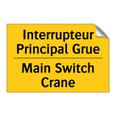 Interrupteur Principal Grue - Main Switch Crane