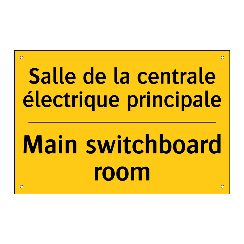 Salle de la centrale électrique  /.../ - Main switchboard room