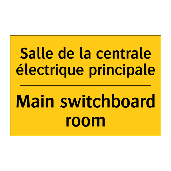 Salle de la centrale électrique  /.../ - Main switchboard room