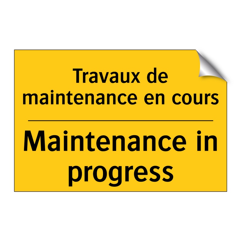 Travaux de maintenance en cours /.../ - Maintenance in progress
