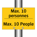 Max. 10 personnes - Max. 10 People