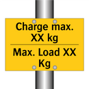 Charge max. XX kg - Max. Load XX Kg