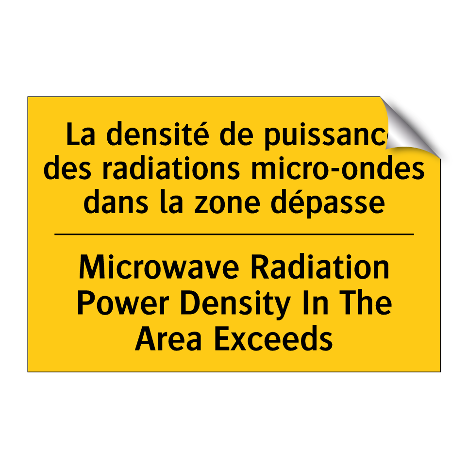 La densité de puissance des radiations  /.../ - Microwave Radiation Power Density  /.../