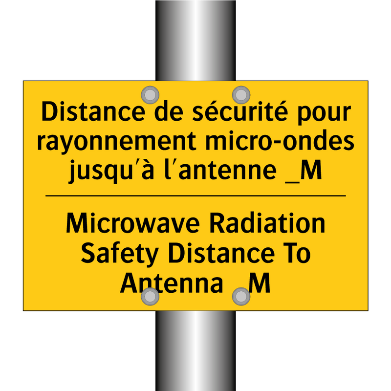 Distance de sécurité pour rayonnement  /.../ - Microwave Radiation Safety Distance  /.../