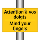 Attention à vos doigts - Mind your fingers