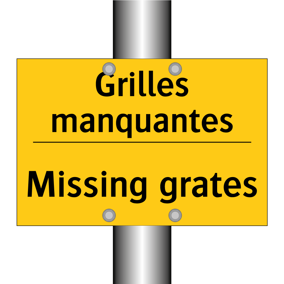 Grilles manquantes - Missing grates