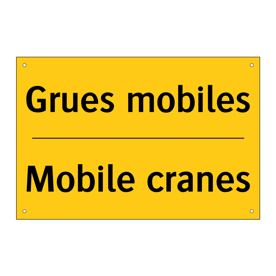 Grues mobiles - Mobile cranes