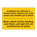 Installation de véhicules à moteur  /.../ - Motor vehicle facility Smoking,  /.../