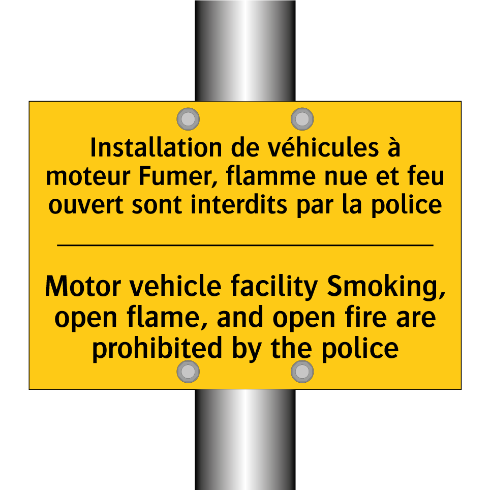 Installation de véhicules à moteur  /.../ - Motor vehicle facility Smoking,  /.../