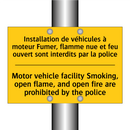 Installation de véhicules à moteur  /.../ - Motor vehicle facility Smoking,  /.../