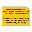 Installation de véhicules à moteur  /.../ - Motor vehicle facility Smoking,  /.../