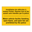 Installation de véhicules à moteur  /.../ - Motor vehicle facility Smoking,  /.../