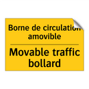Borne de circulation amovible - Movable traffic bollard