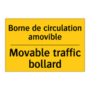 Borne de circulation amovible - Movable traffic bollard