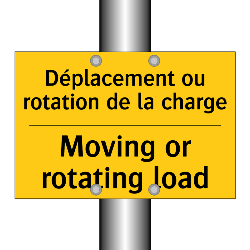 Déplacement ou rotation de la  /.../ - Moving or rotating load
