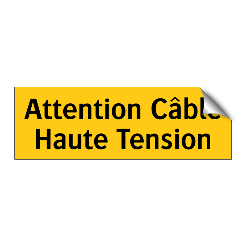 Attention Câble Haute Tension