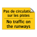 Pas de circulation sur les pistes /.../ - No traffic on the runways
