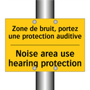 Zone de bruit, portez une protection  /.../ - Noise area use hearing protection /.../