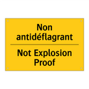 Non antidéflagrant - Not Explosion Proof