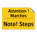 Attention ! Marches - Note! Steps
