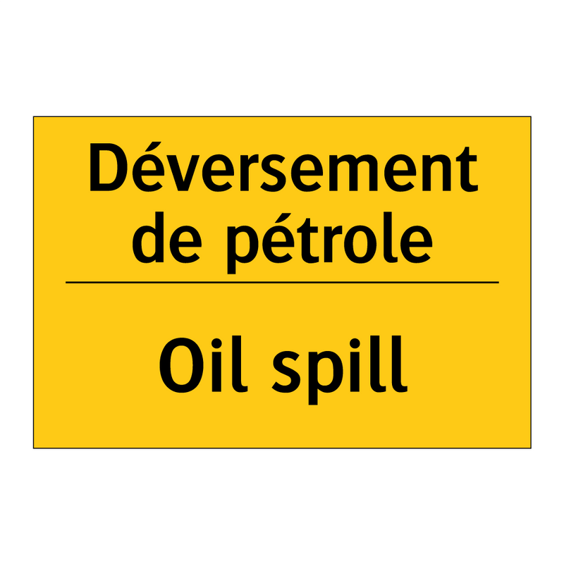 Déversement de pétrole - Oil spill