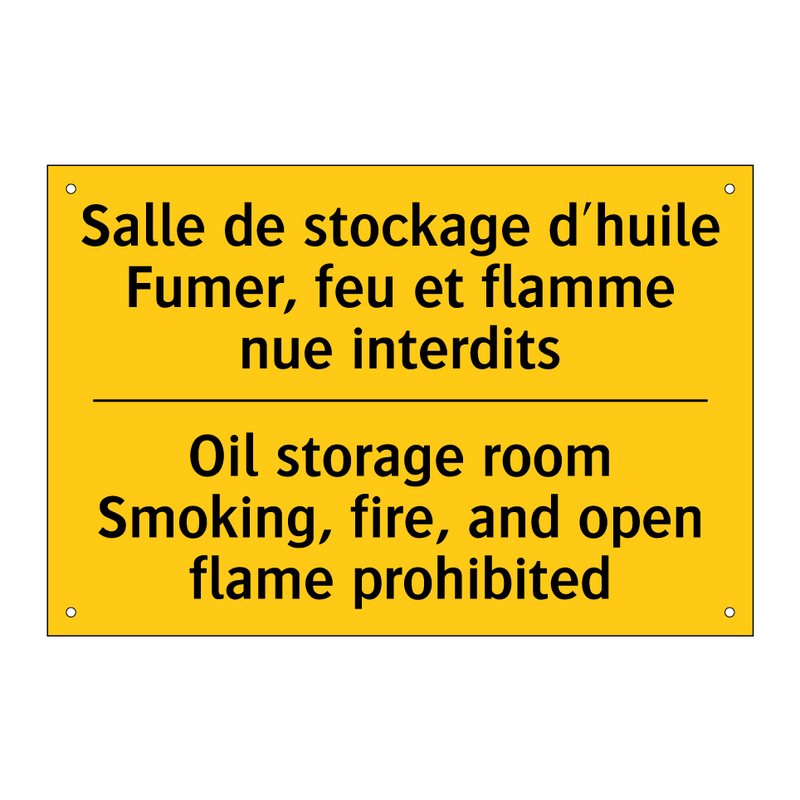 Salle de stockage d'huile Fumer,  /.../ - Oil storage room Smoking, fire,  /.../