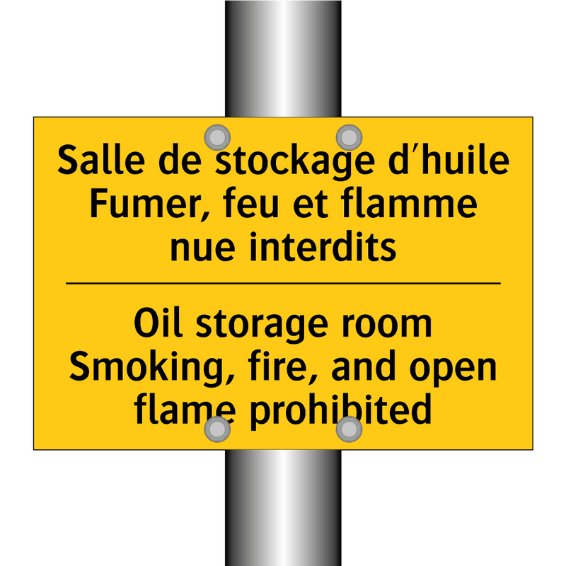 Salle de stockage d'huile Fumer,  /.../ - Oil storage room Smoking, fire,  /.../