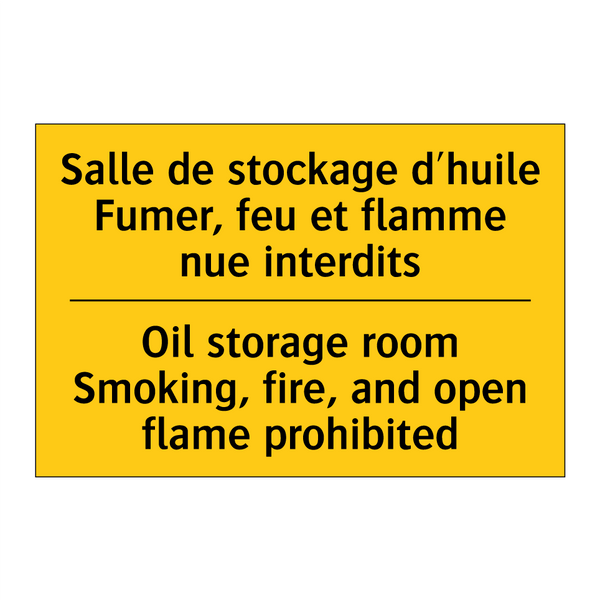 Salle de stockage d'huile Fumer,  /.../ - Oil storage room Smoking, fire,  /.../