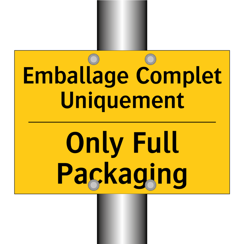 Emballage Complet Uniquement - Only Full Packaging