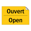 Ouvert - Open