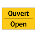 Ouvert - Open