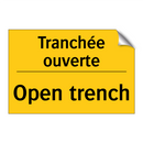 Tranchée ouverte - Open trench