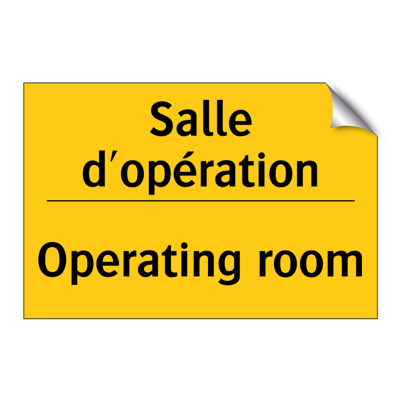 Salle d'opération - Operating room
