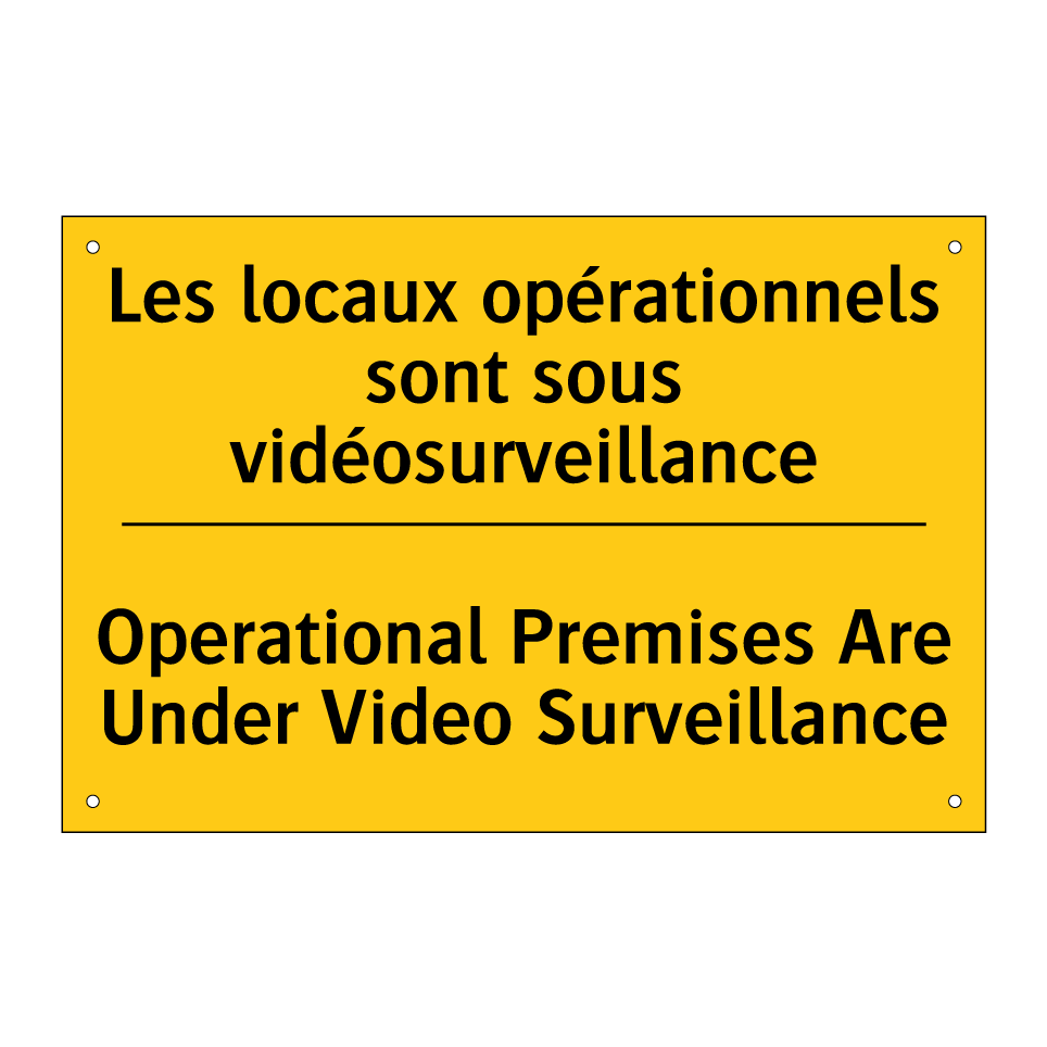 Les locaux opérationnels sont  /.../ - Operational Premises Are Under  /.../