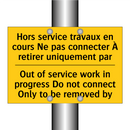 Hors service travaux en cours  /.../ - Out of service work in progress  /.../