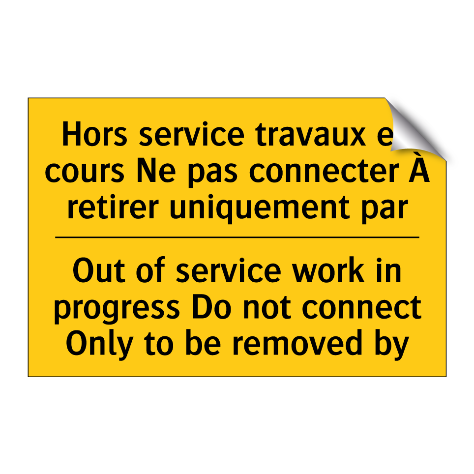 Hors service travaux en cours  /.../ - Out of service work in progress  /.../