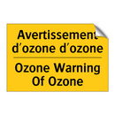 Avertissement d'ozone d'ozone - Ozone Warning Of Ozone