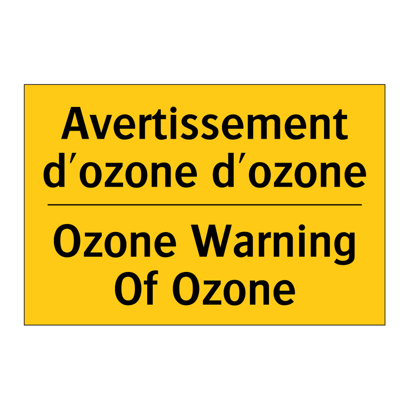 Avertissement d'ozone d'ozone - Ozone Warning Of Ozone