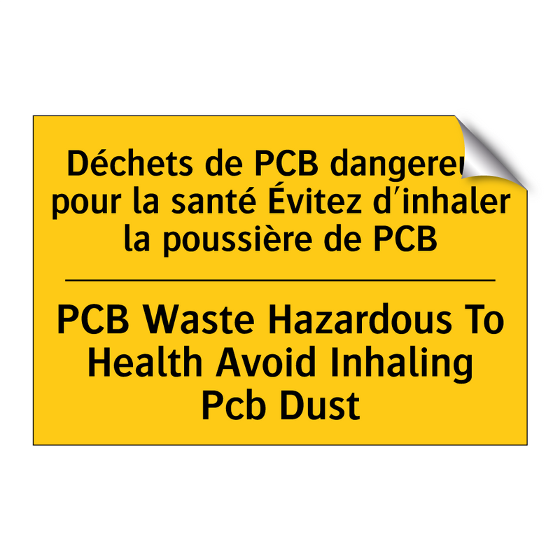 Déchets de PCB dangereux pour  /.../ - PCB Waste Hazardous To Health  /.../
