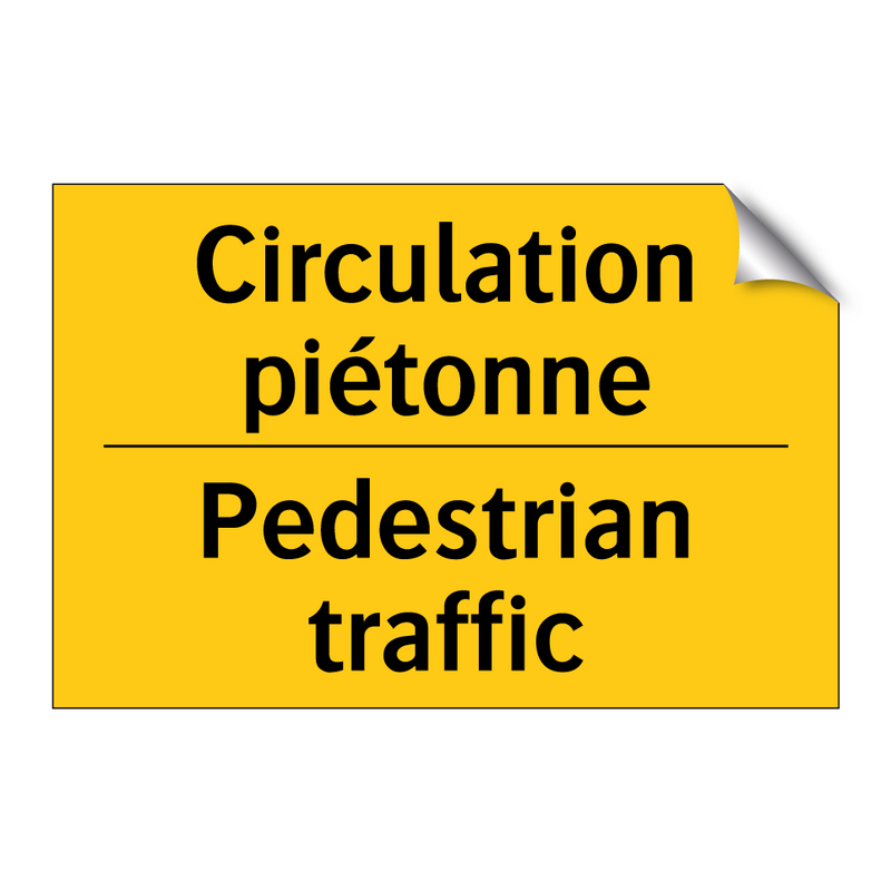 Circulation piétonne - Pedestrian traffic