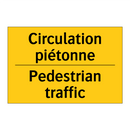 Circulation piétonne - Pedestrian traffic