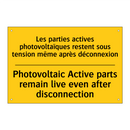 Les parties actives photovoltaïques  /.../ - Photovoltaic Active parts remain  /.../