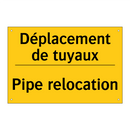 Déplacement de tuyaux - Pipe relocation