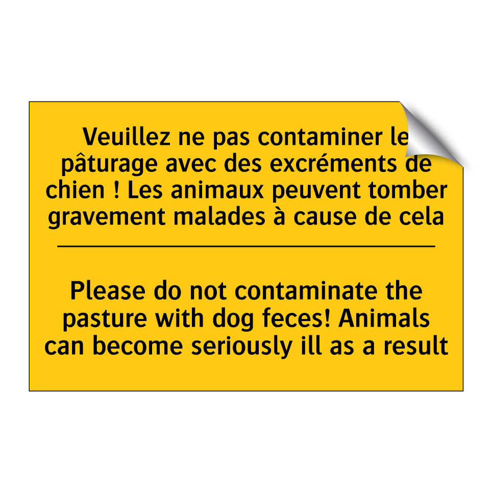 Veuillez ne pas contaminer le  /.../ - Please do not contaminate the  /.../