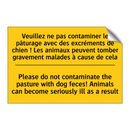 Veuillez ne pas contaminer le  /.../ - Please do not contaminate the  /.../