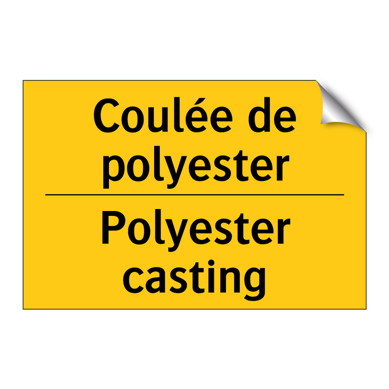 Coulée de polyester - Polyester casting